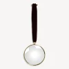 Design Mirrors<Fornasetti Magic Convex Mirror With Velvet Ribbon Brass/Bordueaux