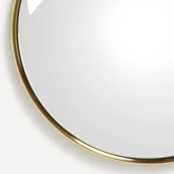 Design Mirrors<Fornasetti Magic Convex Mirror With Velvet Ribbon Brass/Bordueaux