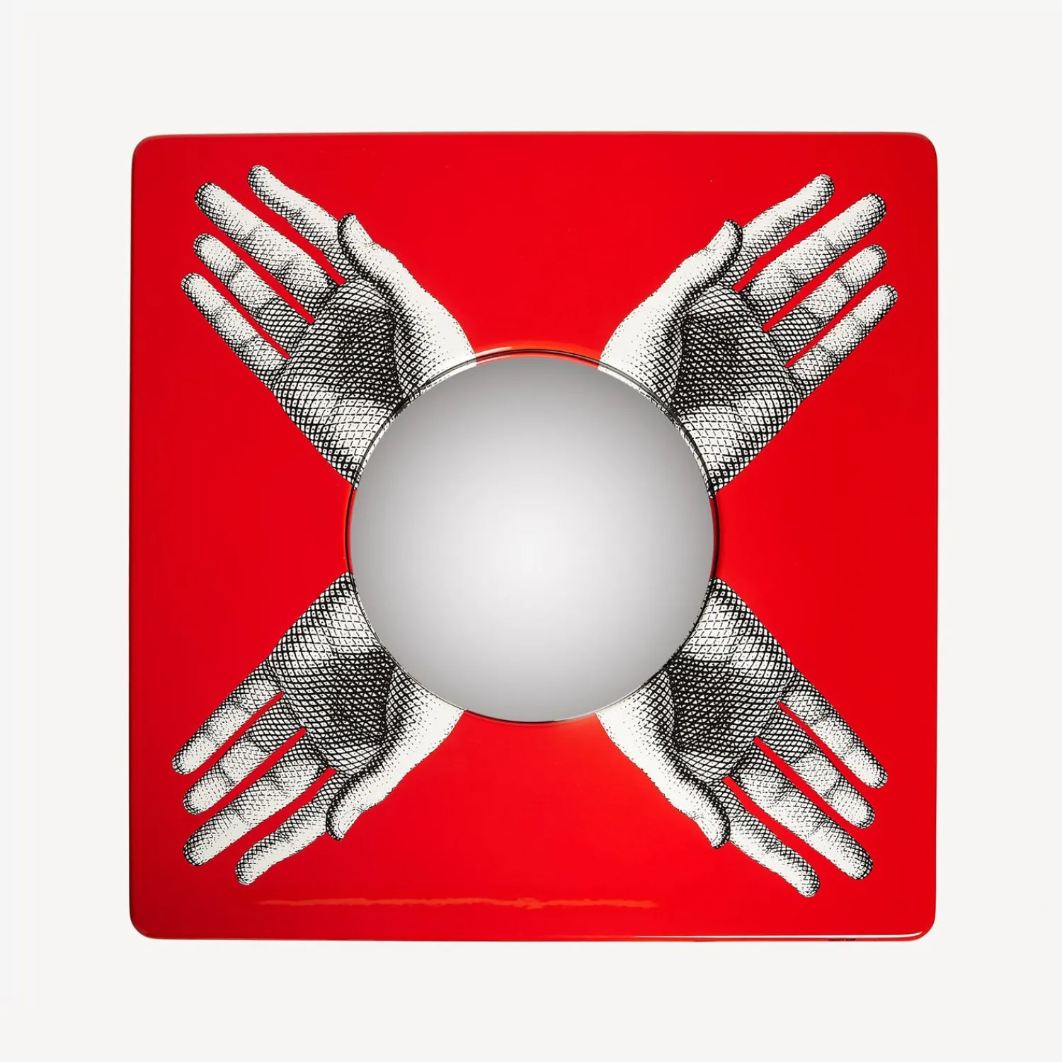 Tables<Fornasetti Magic Table Mani White/Black/Red