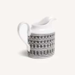 Tea And Coffee Sets<Fornasetti Milk Jug Architettura White/Black
