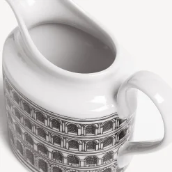 Tea And Coffee Sets<Fornasetti Milk Jug Architettura White/Black