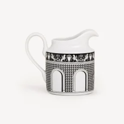 Tea And Coffee Sets<Fornasetti Milk Jug Facciata Quattrocentesca White/Black