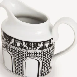 Tea And Coffee Sets<Fornasetti Milk Jug Facciata Quattrocentesca White/Black