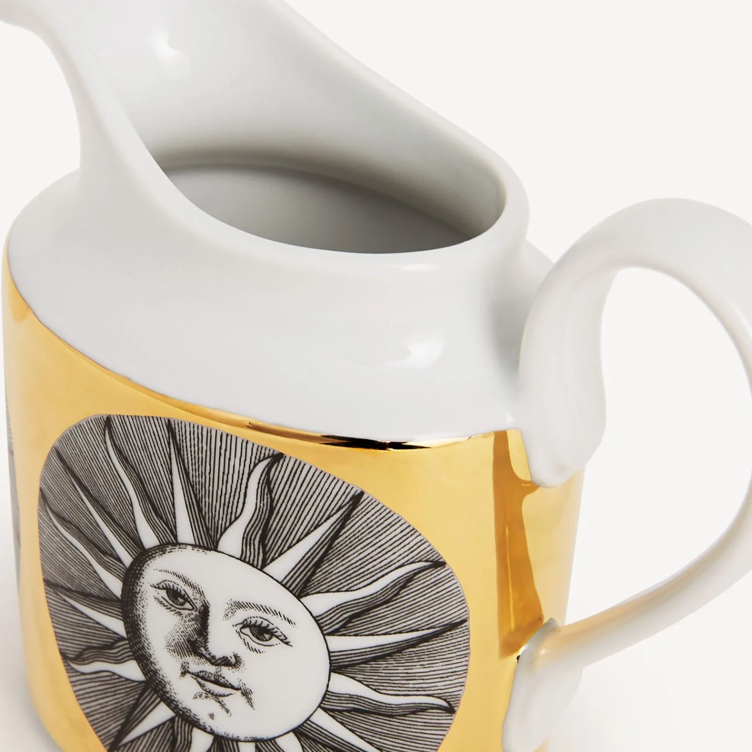 Tea And Coffee Sets<Fornasetti Milk Jug Soli White/Black