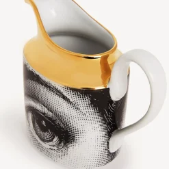 Tea And Coffee Sets<Fornasetti Milk Jug Tema E Variazioni White/Black/Gold