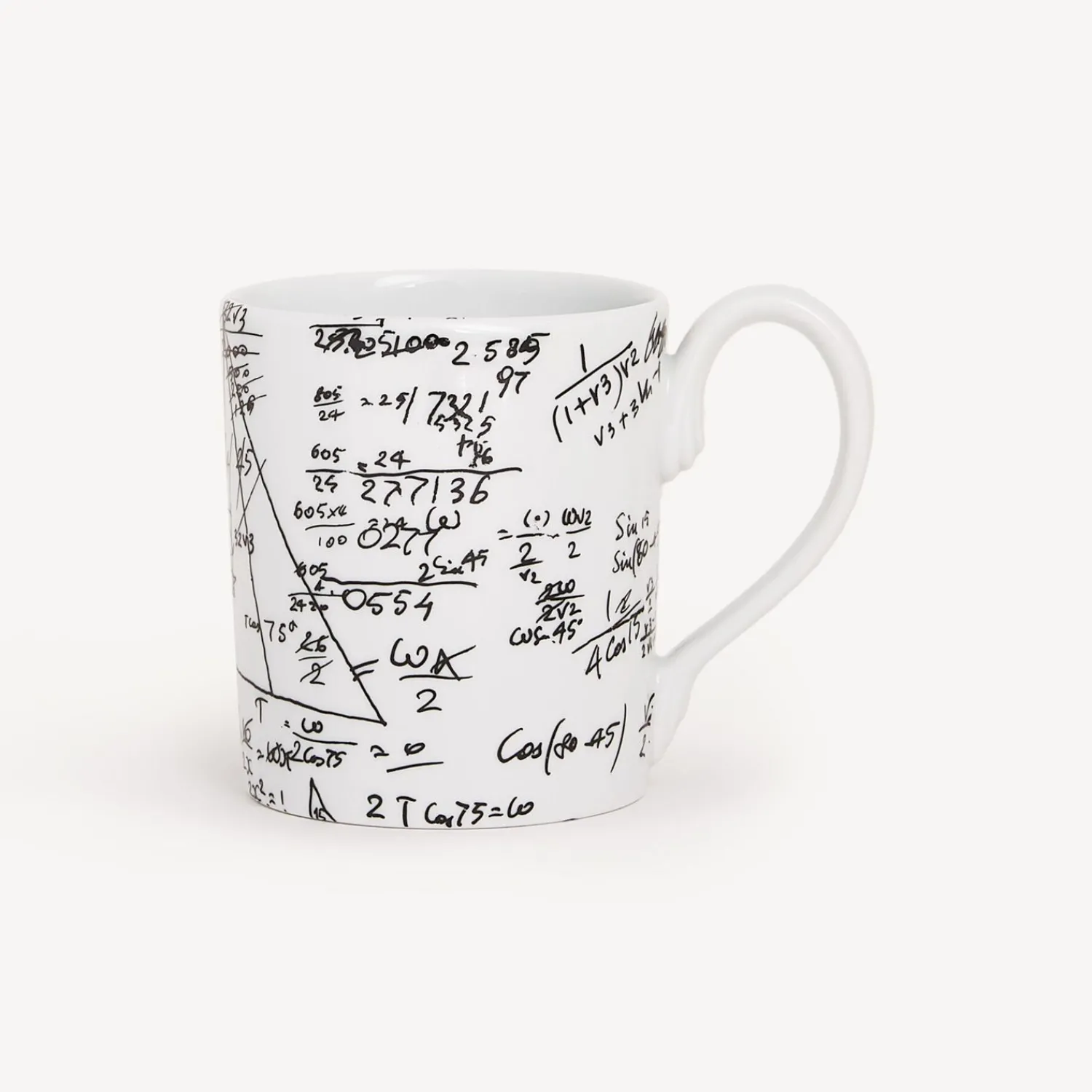 Tea And Coffee Sets<Fornasetti Mug Alta Matematica White/Black