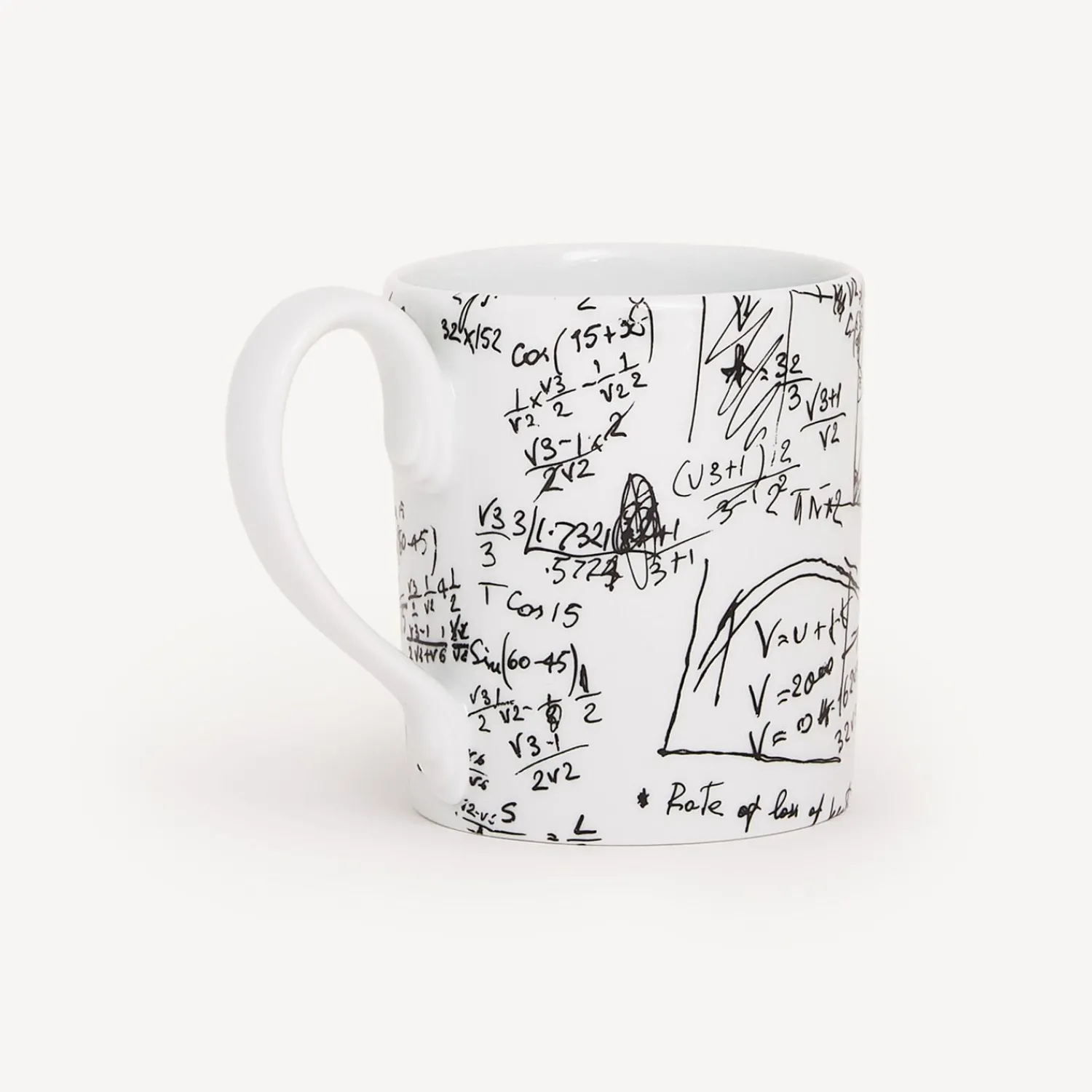 Tea And Coffee Sets<Fornasetti Mug Alta Matematica White/Black