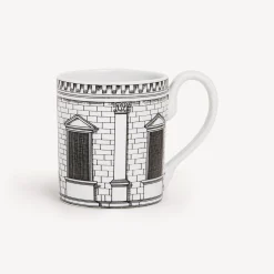 Tea And Coffee Sets<Fornasetti Mug Architettura White/Black