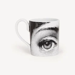 Tea And Coffee Sets<Fornasetti Mug Occhi White/Black