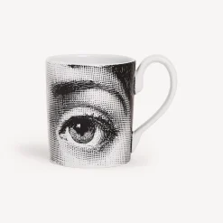 Tea And Coffee Sets<Fornasetti Mug Occhi White/Black