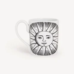Tea And Coffee Sets<Fornasetti Mug Sole White/Black