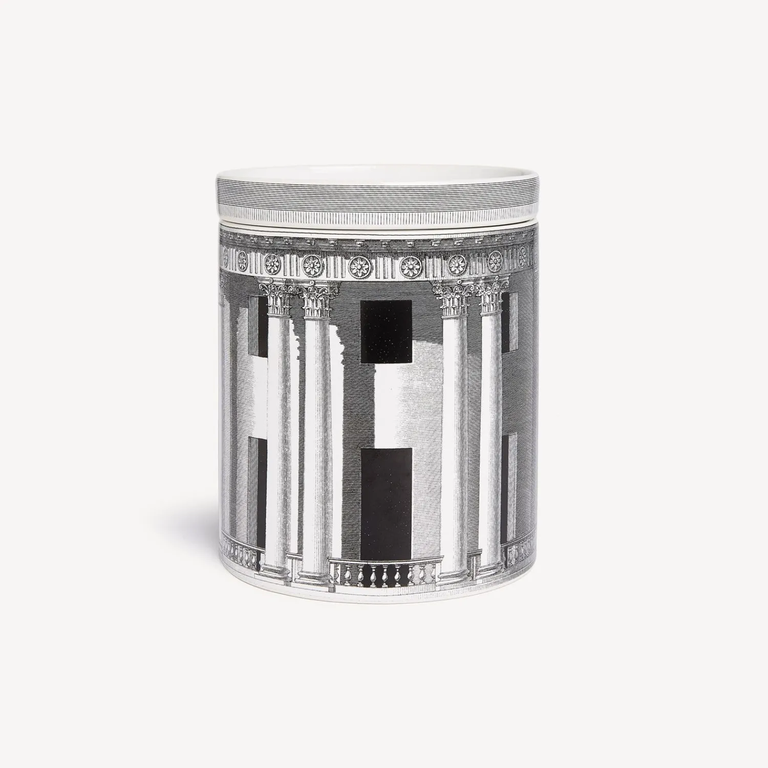 Scented Candles<Fornasetti Nel Mentre Large Scented Candle - Architettura Decor - Immaginazione Fragrance White/Black