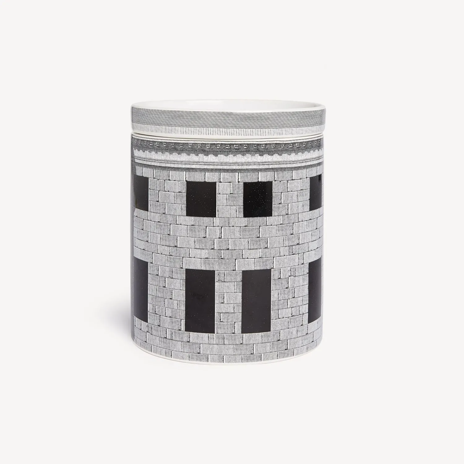 Scented Candles<Fornasetti Nel Mentre Large Scented Candle - Architettura Decor - Immaginazione Fragrance White/Black