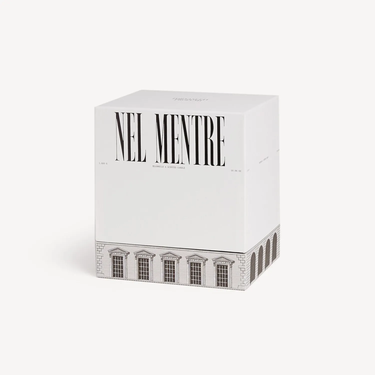 Scented Candles<Fornasetti Nel Mentre Large Scented Candle - Architettura Decor - Immaginazione Fragrance White/Black