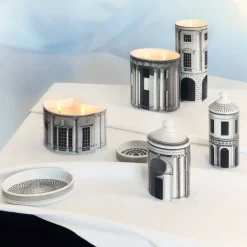 Scented Candles<Fornasetti Nel Mentre Large Scented Candle - Architettura Decor - Immaginazione Fragrance White/Black