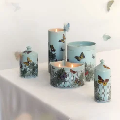 Scented Candles<Fornasetti Nel Mentre Set Of Three Scented Candles - Farfalle E Balaustra Decor - Giardino Segreto Fragrance Multicolour