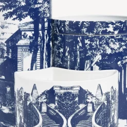 Scented Candles<Fornasetti Nel Mentre Set Of Three Scented Candles - Giardino Settecentesco Decor - Giardino Segreto Fragrance Blue/White