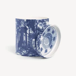 Scented Candles<Fornasetti Nel Mentre Set Of Three Scented Candles - Giardino Settecentesco Decor - Giardino Segreto Fragrance Blue/White