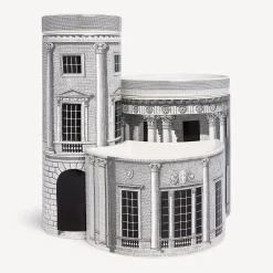 Scented Candles<Fornasetti Nel Mentre Set Of Three Scented Candles - Architettura Decor - Immaginazione Fragrance White/Black