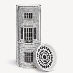 Scented Candles<Fornasetti Nel Mentre Set Of Three Scented Candles - Architettura Decor - Immaginazione Fragrance White/Black