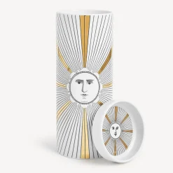 Scented Candles<Fornasetti Nel Mentre Tall Scented Candle - Soli Decor - Immaginazione Fragrance White/Black/Gold