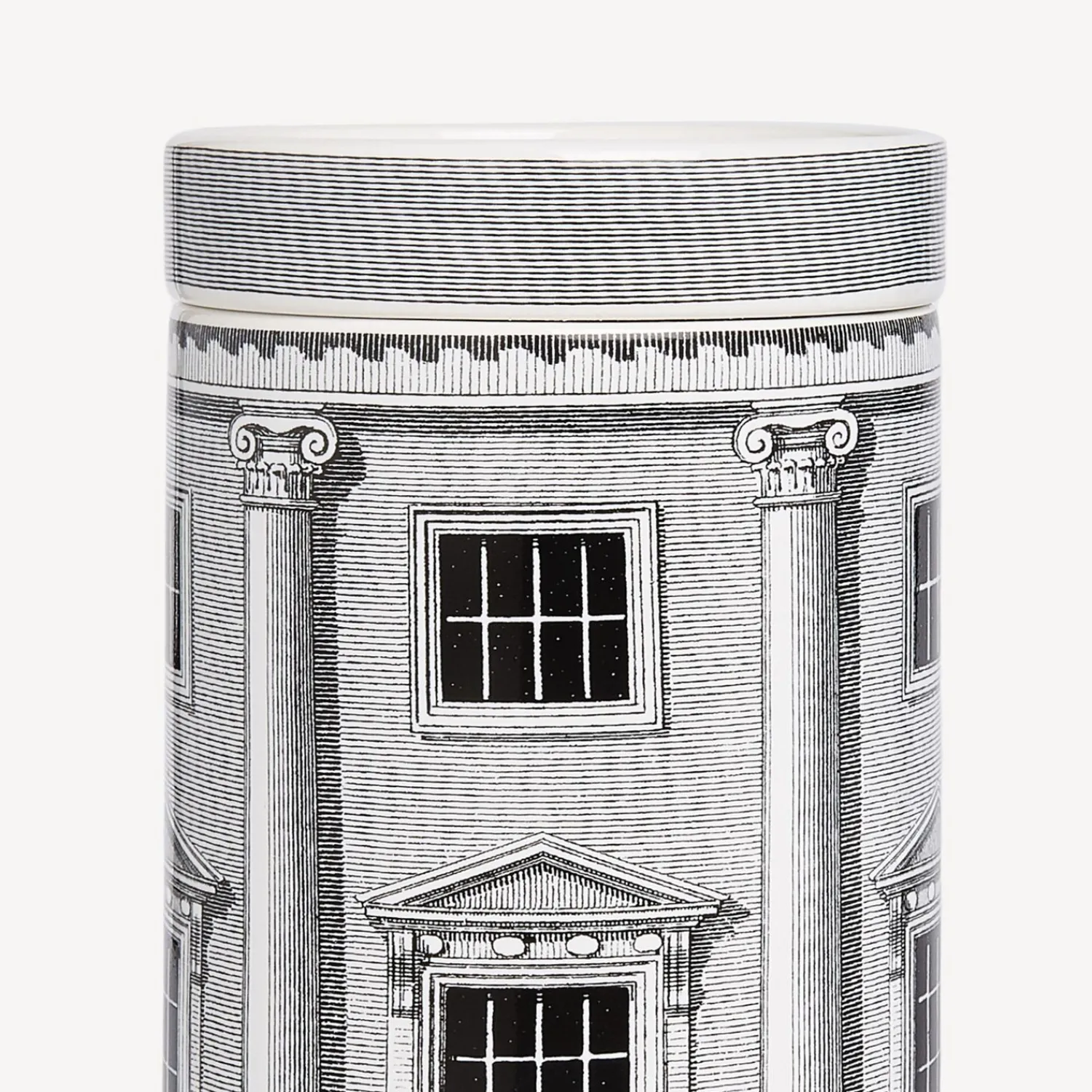Scented Candles<Fornasetti Nel Mentre Tall Scented Candle - Architettura Decor - Immaginazione Fragrance White/Black