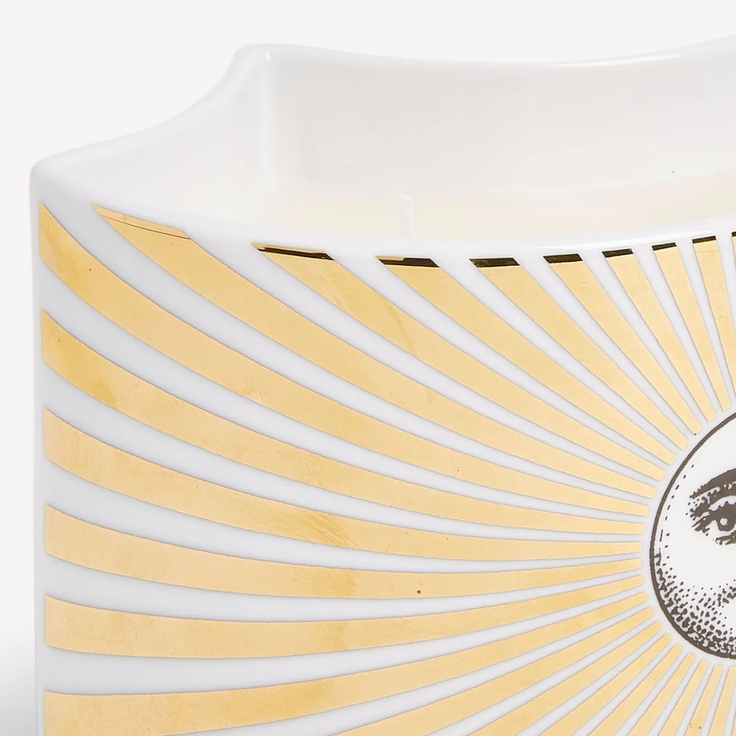 Scented Candles<Fornasetti Nel Mentre Vase Scented Candle - Soli Decor - Immaginazione Fragrance White/Black/Gold