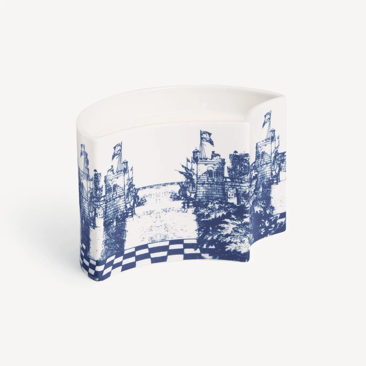 Scented Candles<Fornasetti Nel Mentre Vase Scented Candle - Giardino Settecentesco Decor - Giardino Segreto Fragrance Blue/White