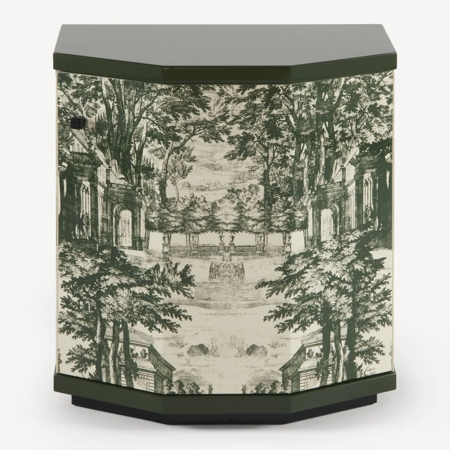Cabinets<Fornasetti Night Stand Polyhedric Giardino Settecentesco Green/Ivory