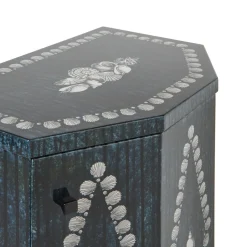 Cabinets<Fornasetti Night Stand Polyhedric Giro Di Conchiglie Silver/Blue