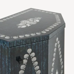 Cabinets<Fornasetti Night Stand Polyhedric Giro Di Conchiglie Silver/Blue