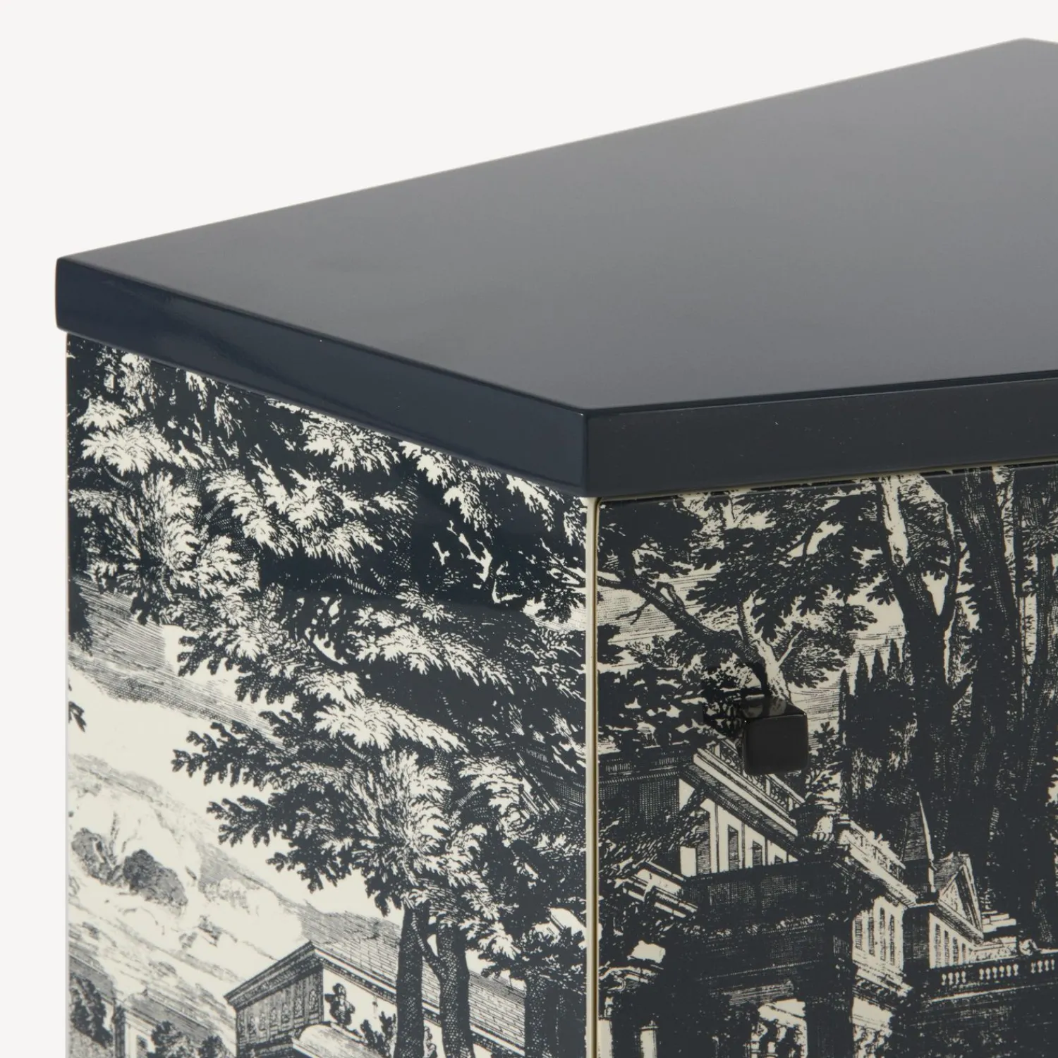 Cabinets<Fornasetti Night Stand Polyhedric Giardino Settecentesco Blue/Ivory