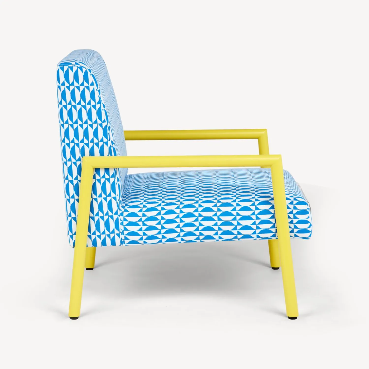 Living Rooms<Fornasetti Outdoor Armchair Losanghe Turquoise/White/Yellow