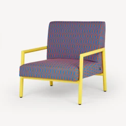 Living Rooms<Fornasetti Outdoor Armchair Losanghe Turquoise/Orange/Yellow