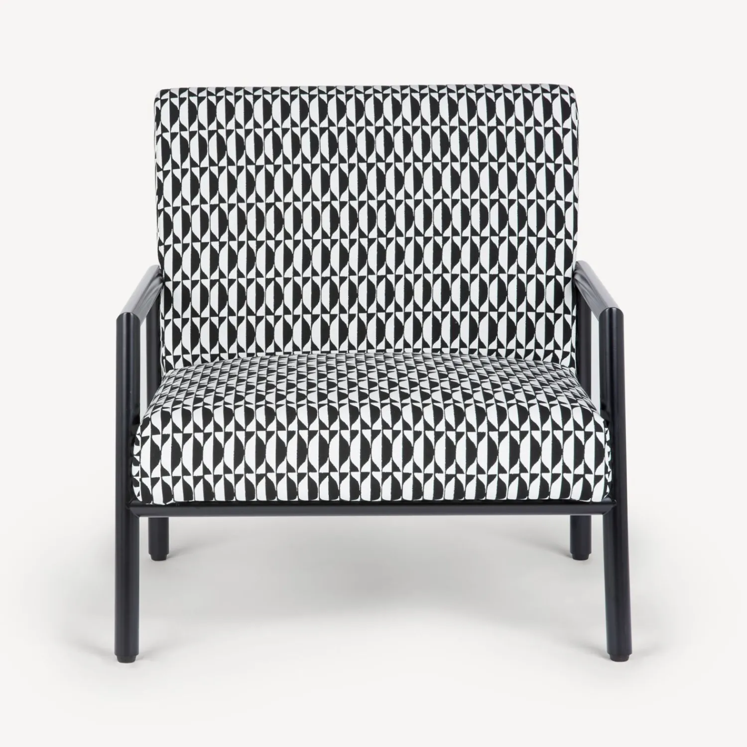 Living Rooms<Fornasetti Outdoor Armchair Losanghe White/Black