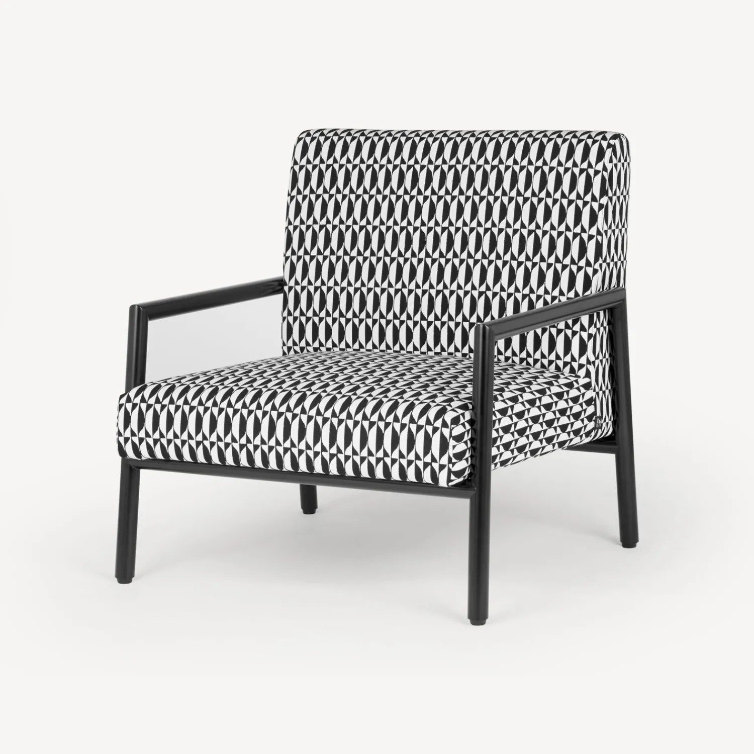 Living Rooms<Fornasetti Outdoor Armchair Losanghe White/Black
