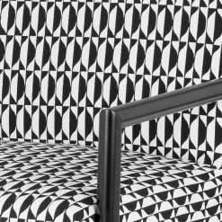 Living Rooms<Fornasetti Outdoor Armchair Losanghe White/Black
