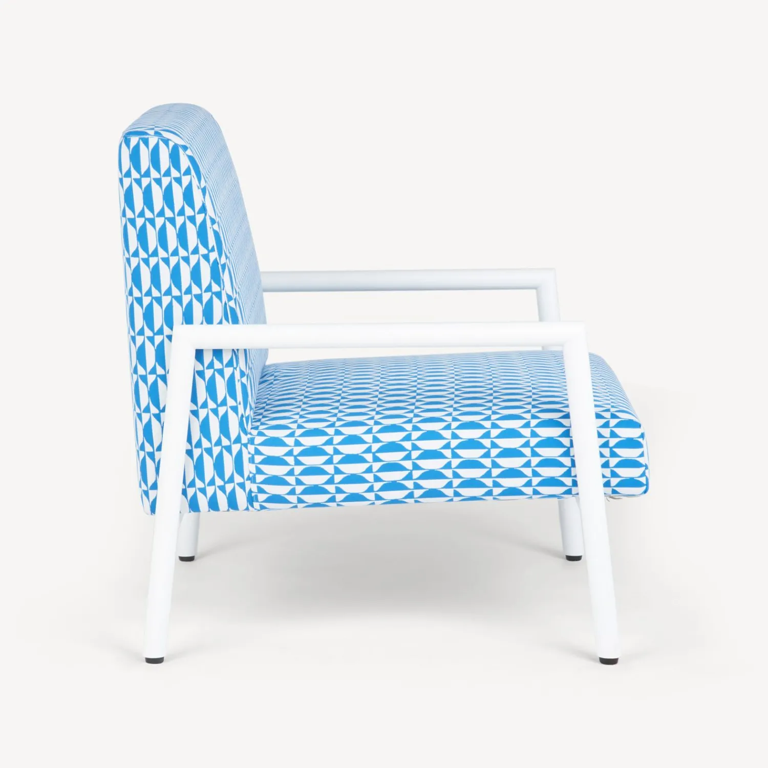 Living Rooms<Fornasetti Outdoor Armchair Losanghe Turquoise/White