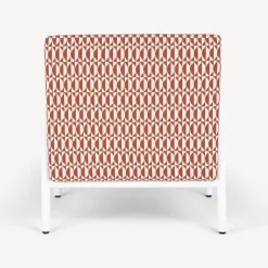 Living Rooms<Fornasetti Outdoor Armchair Losanghe Rust/Ecru/White