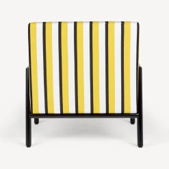 Living Rooms<Fornasetti Outdoor Armchair Rigato Yellow/White/Black