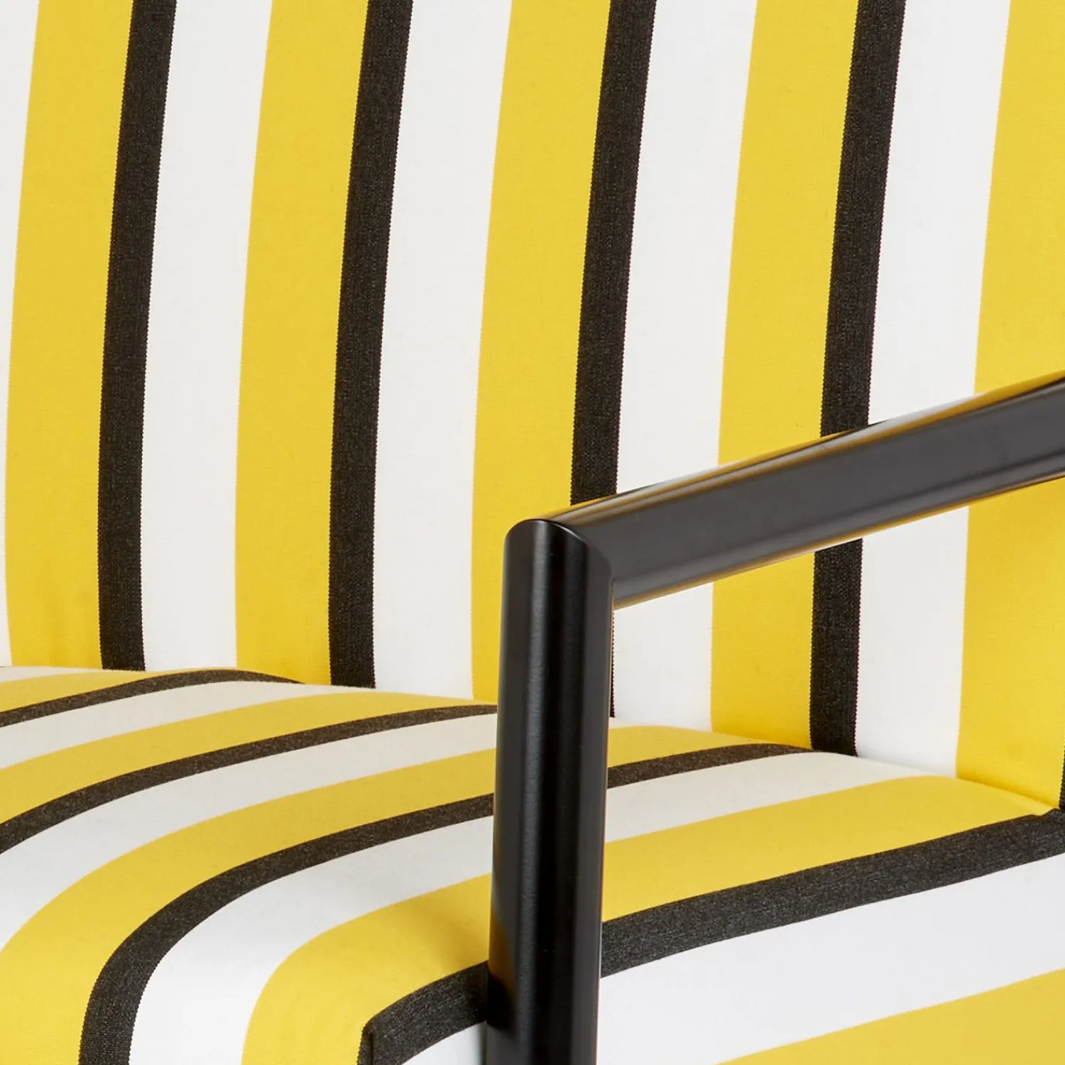 Living Rooms<Fornasetti Outdoor Armchair Rigato Yellow/White/Black