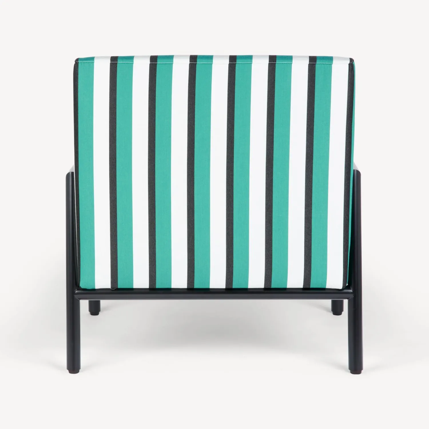 Living Rooms<Fornasetti Outdoor Armchair Rigato Green/White/Black