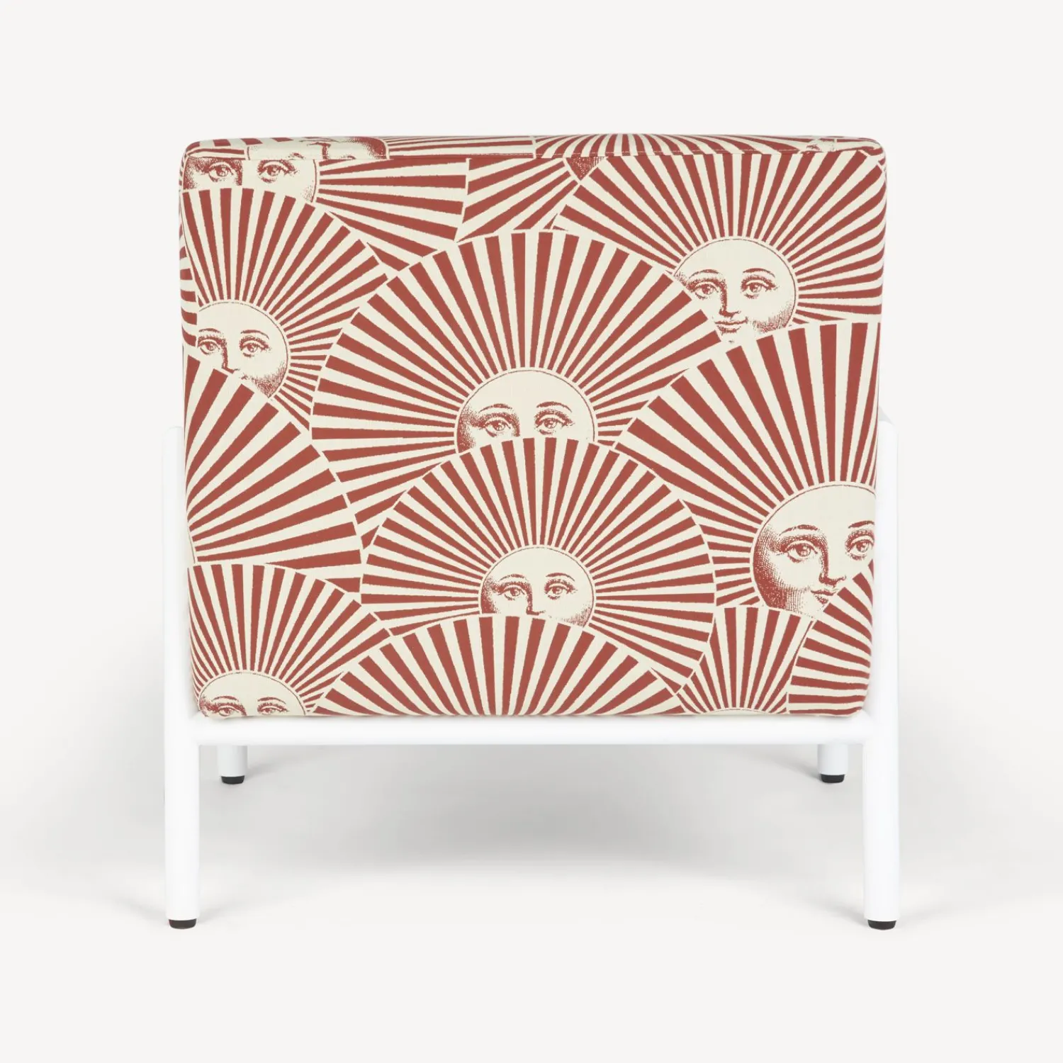 Living Rooms<Fornasetti Outdoor Armchair Soli A Ventaglio Rust/Ecru/White