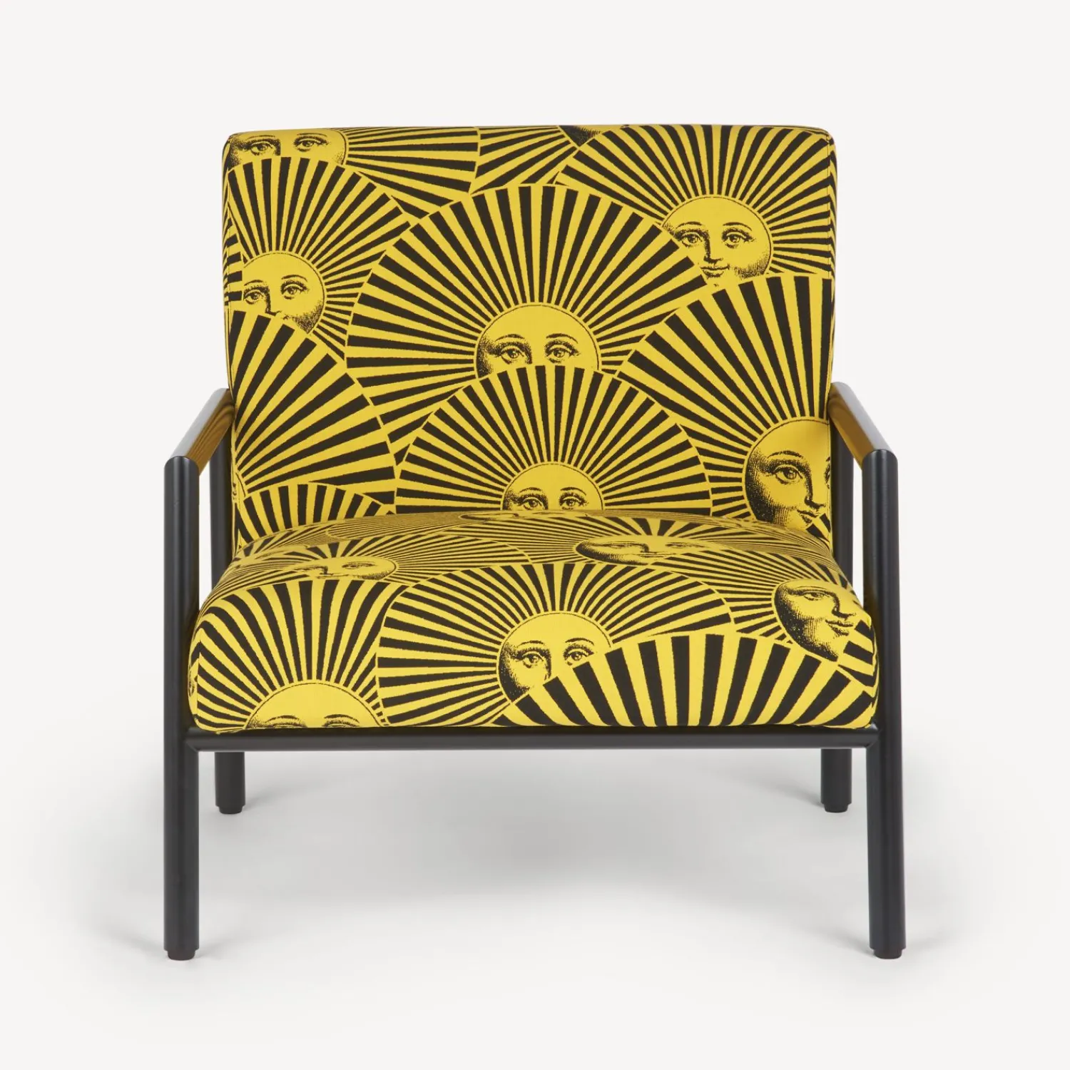 Living Rooms<Fornasetti Outdoor Armchair Soli A Ventaglio Yellow/Black