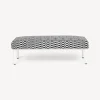 Living Rooms<Fornasetti Outdoor Bench Losanghe Black/White