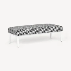 Living Rooms<Fornasetti Outdoor Bench Losanghe Black/White