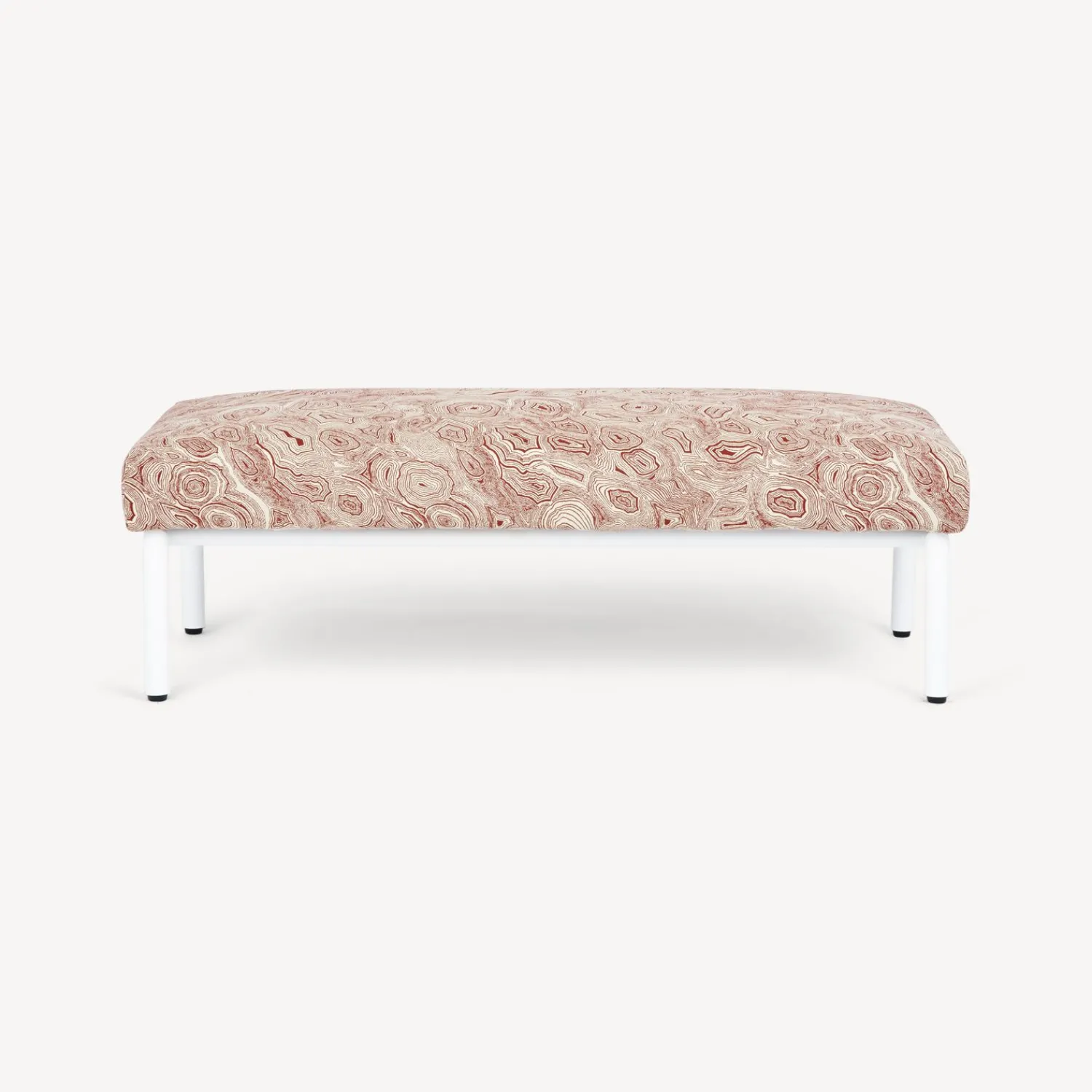 Living Rooms<Fornasetti Outdoor Bench Malachite Rust/Ecru/White