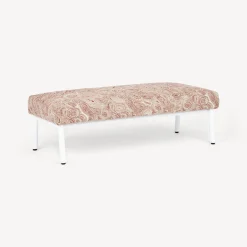 Living Rooms<Fornasetti Outdoor Bench Malachite Rust/Ecru/White