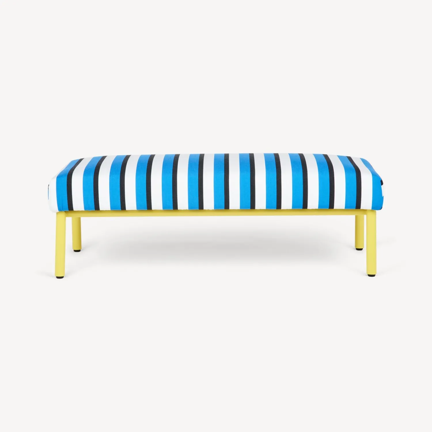 Living Rooms<Fornasetti Outdoor Bench Rigato Turquoise/White/Yellow