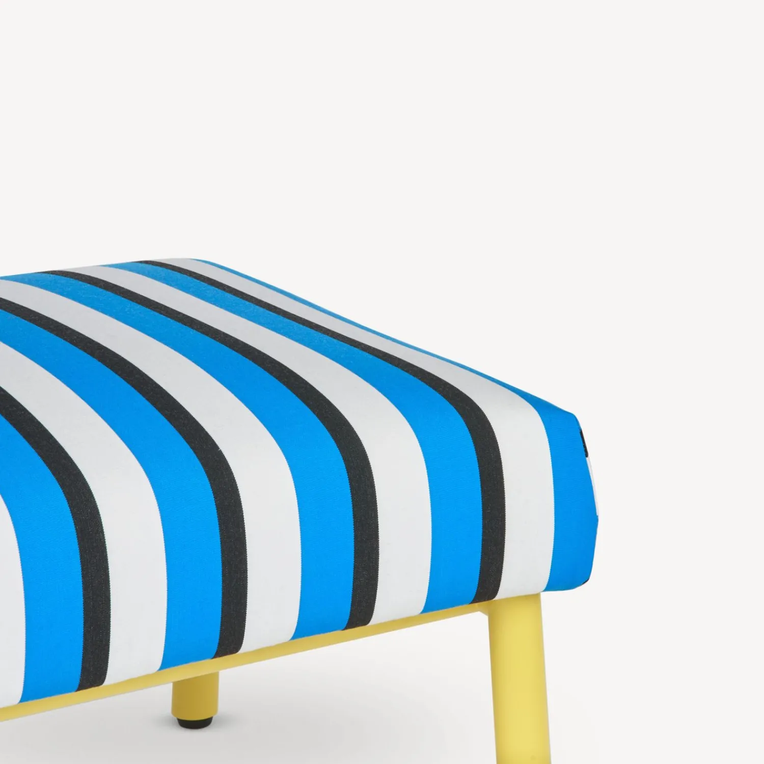 Living Rooms<Fornasetti Outdoor Bench Rigato Turquoise/White/Yellow